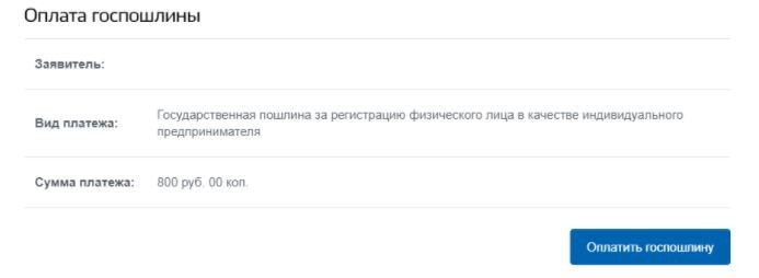 Оплата госпошлины на регистрацию ИП через Госуслуги Оплата госпошлины на регистрацию ИП через Госуслуги