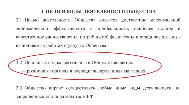 раздел «Цели и виды деятельности Общества» раздел «Цели и виды деятельности Общества»