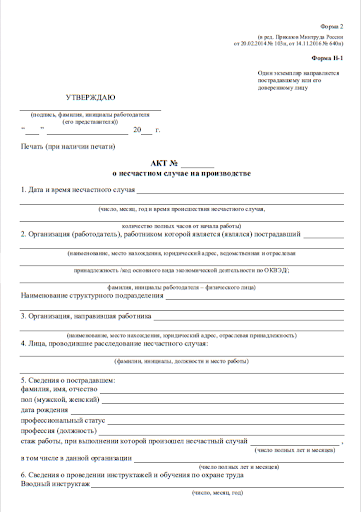 Страница 1 Акта Н-2 Страница 1 Акта Н-2