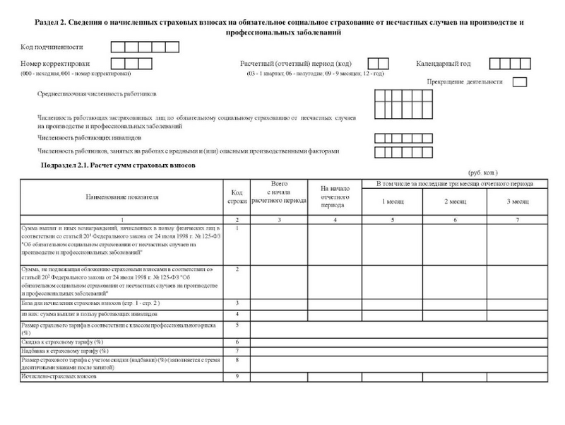 Ефс за 1 квартал 2024 бланк