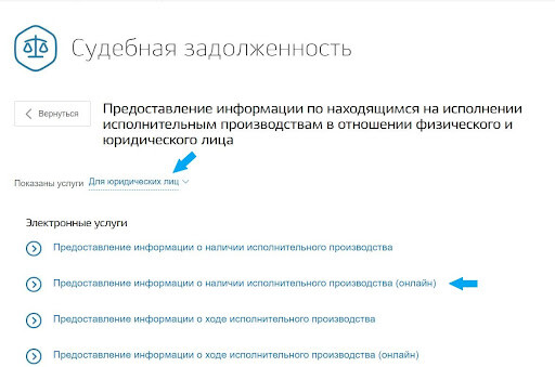 Проверка задолженности на портале госуслуг для юридических лиц