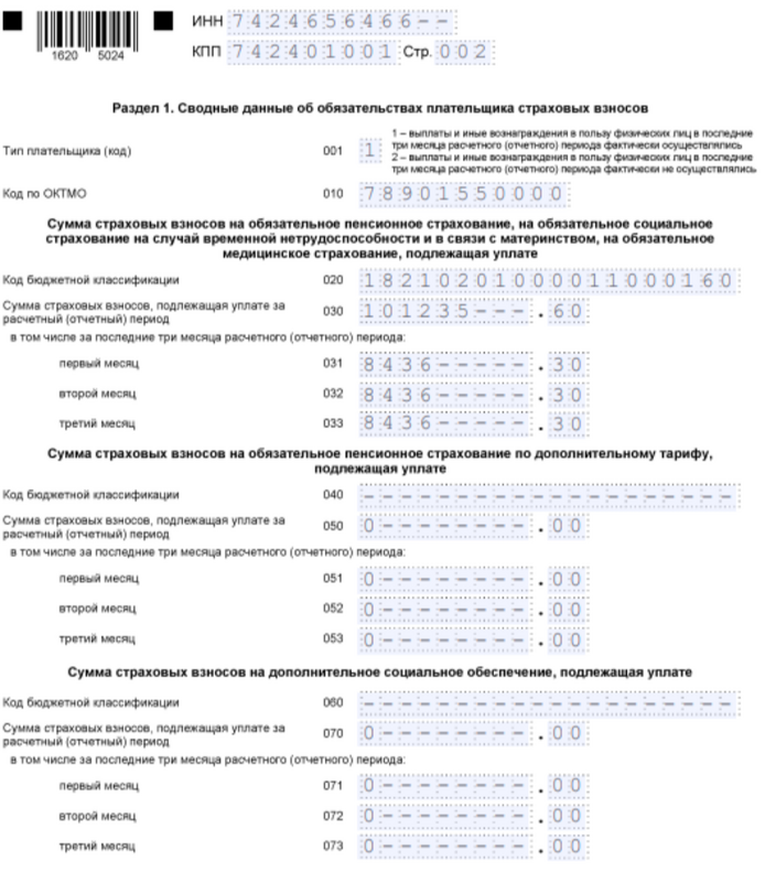 РСВ за 2023 год: срок сдачи за 4 квартал, таблица, образец заполнения ...