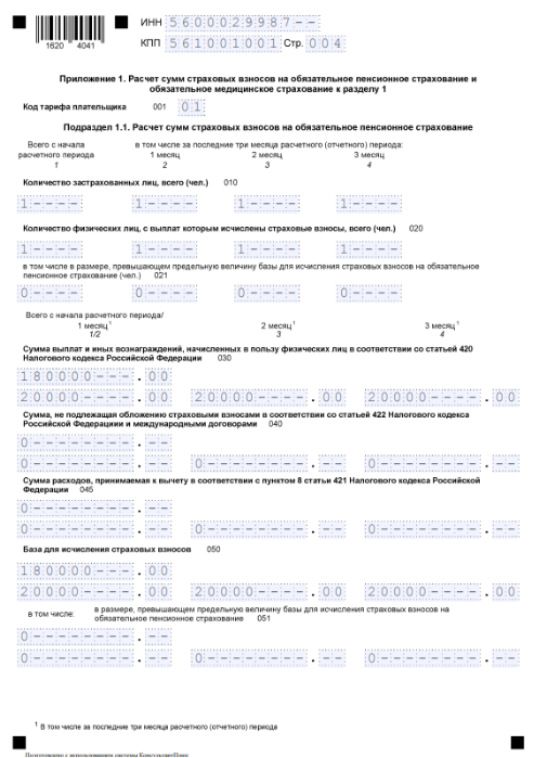 Образец заполнения РСВ (4)